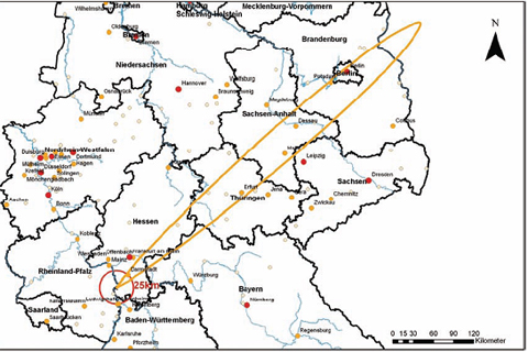 zu evakuierendes Gebiet