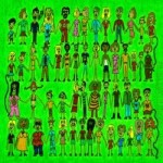 Menschenmenge, Frauen