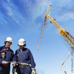 Industrie, Bau, Kran, Baustelle